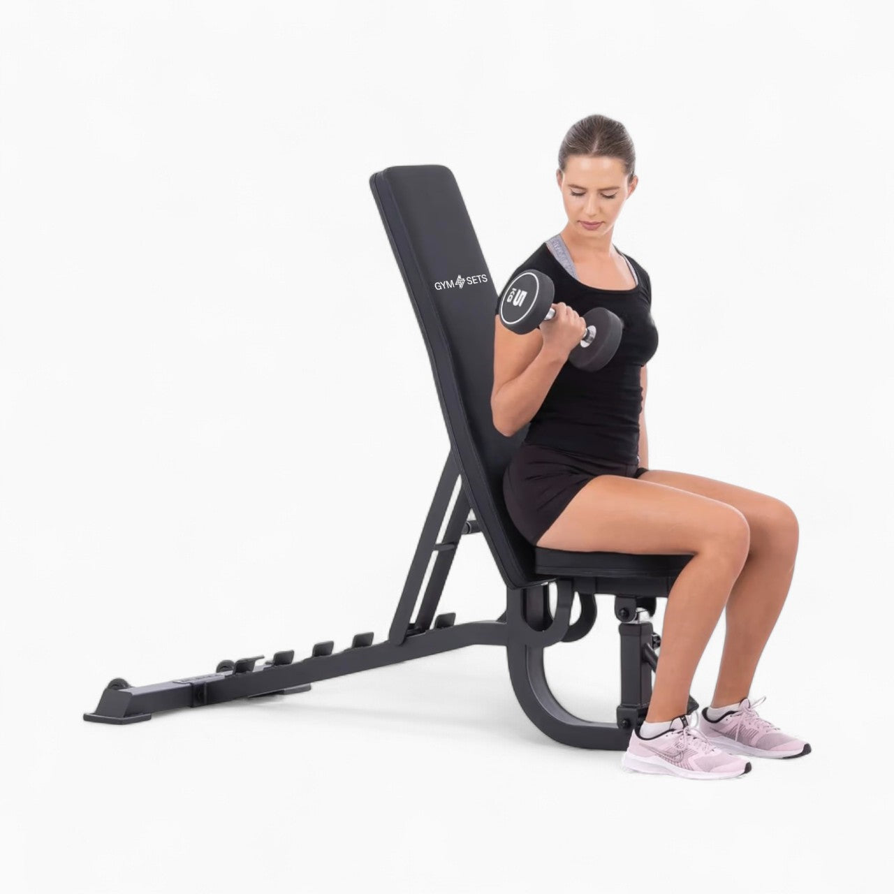 GymSets Commercial Curved Adjustable Weight Bench