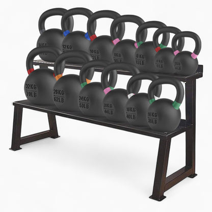GymSets Commercial Kettlebell Rack – 2-Tier Heavy-Duty Storage