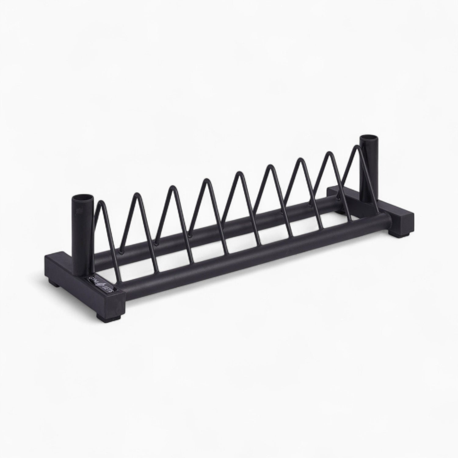 GymSets Compact A-Frame Weight Plate Rack – Steel 1-Inch Storage