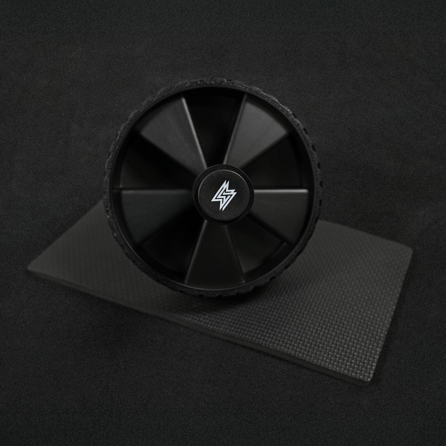 GymSets Double Wheel Ab Roller With Knee Support Mat