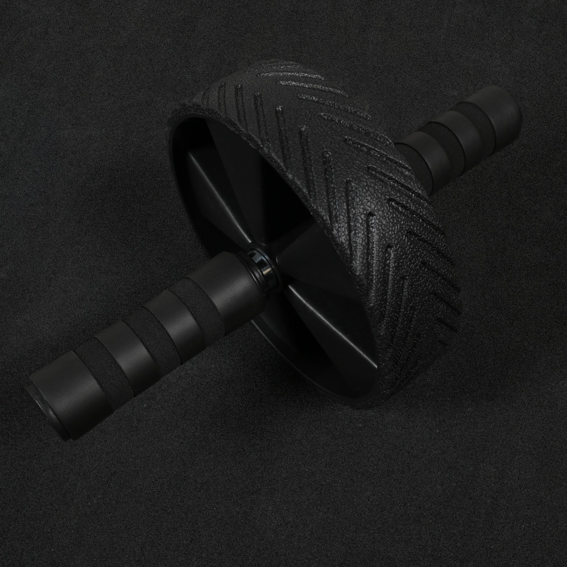 GymSets Double Wheel Ab Roller With Knee Support Mat