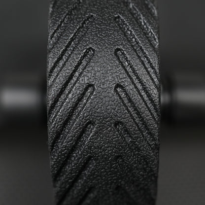 GymSets Double Wheel Ab Roller With Knee Support Mat