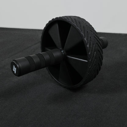 GymSets Double Wheel Ab Roller With Knee Support Mat