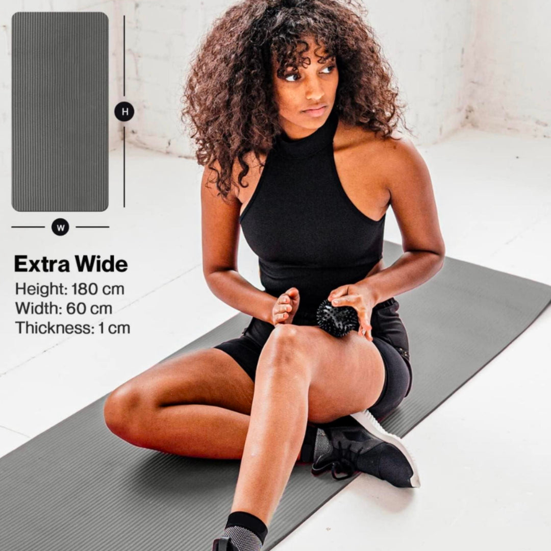GymSets Non-Slip Yoga Mat – Thick NBR Foam Grip for Hot Yoga & Fitness