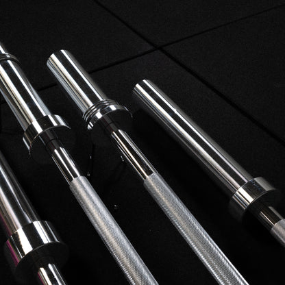 GymSets Olympic 2" Barbell Knurled Grip Steel Heavy Duty Bearings