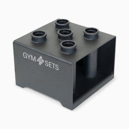 GymSets Olympic Bar Rack 5-Bar – Home Gym Vertical Bar Holder