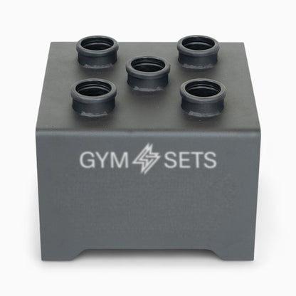 GymSets Olympic Bar Rack 5-Bar – Home Gym Vertical Bar Holder