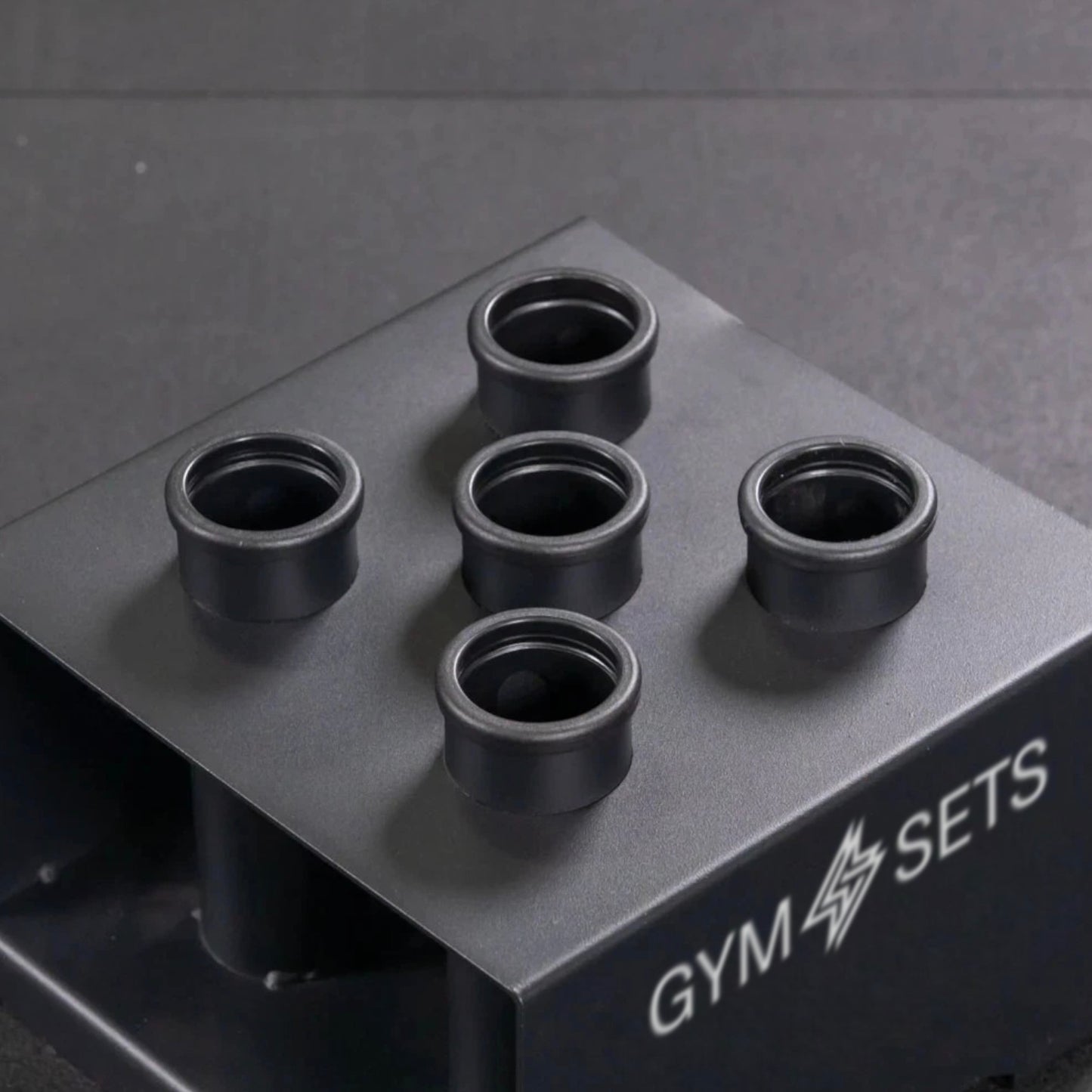 GymSets Olympic Bar Rack 5-Bar – Home Gym Vertical Bar Holder