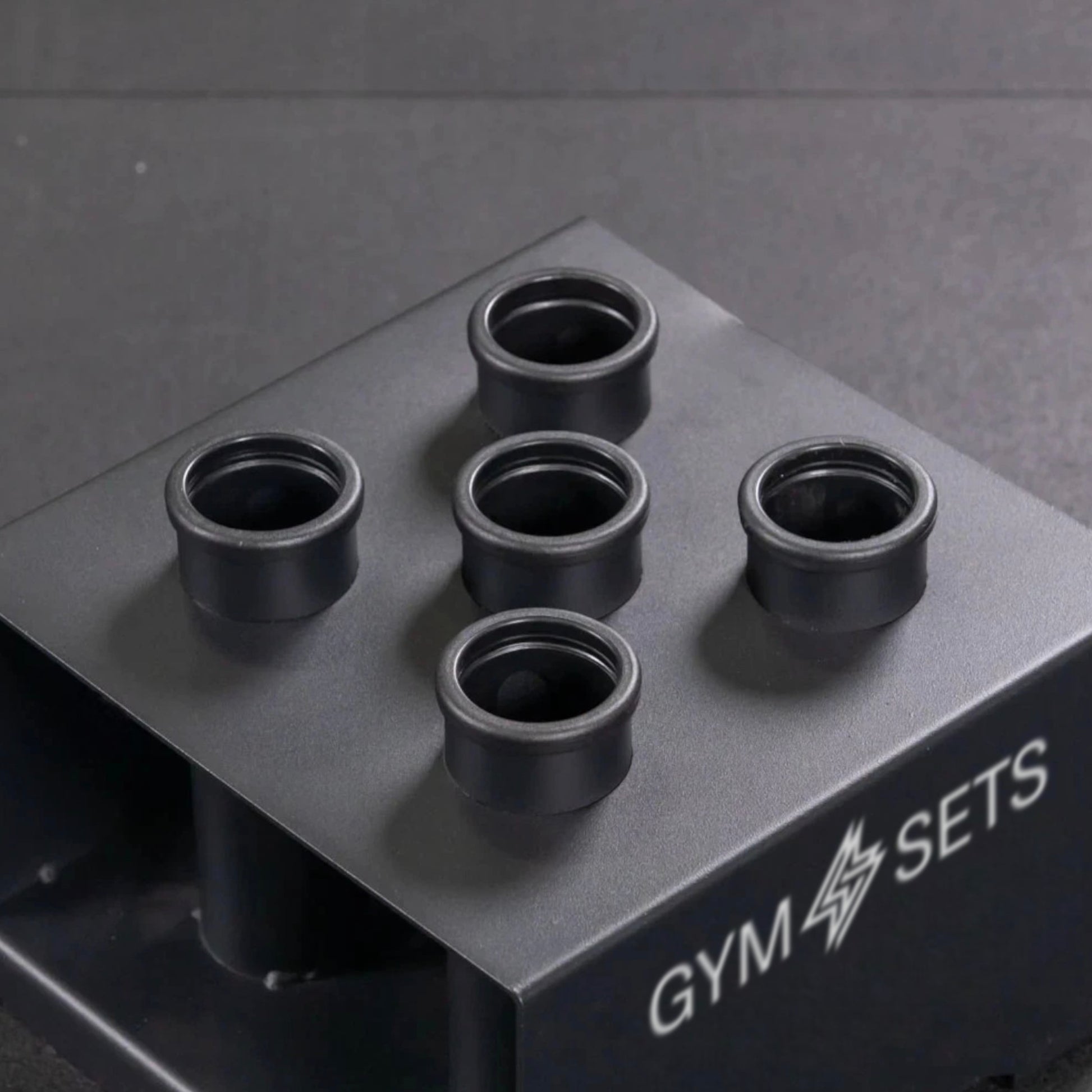 GymSets Olympic Bar Rack 5-Bar – Home Gym Vertical Bar Holder