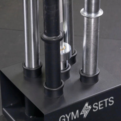 GymSets Olympic Bar Rack 5-Bar – Home Gym Vertical Bar Holder