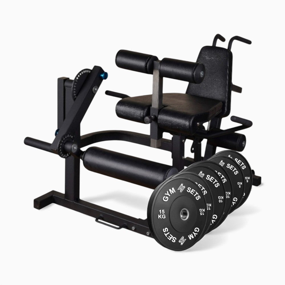 GymSets Plate Loaded Leg Trainer – Extension & Curl Combo