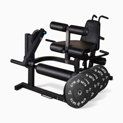 GymSets Plate Loaded Leg Trainer – Extension & Curl Combo