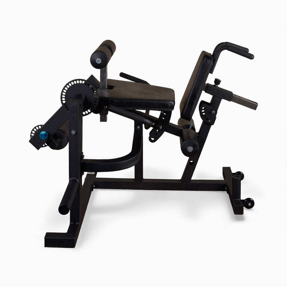 GymSets Plate Loaded Leg Trainer – Extension & Curl Combo