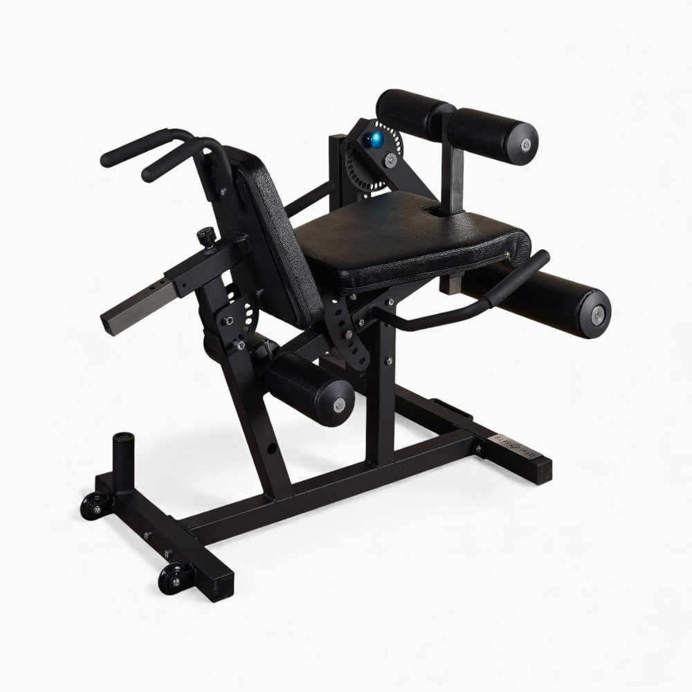 GymSets Plate Loaded Leg Trainer – Extension & Curl Combo