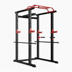 GymSets Power Cage Functional Trainer Combo Compact Home Gym Rack
