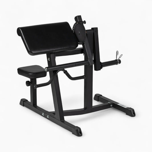GymSets Preacher Curl Machine – Adjustable Seated Bench For Bicep Curls & Tricep Extensions. Commercial Steel Build, Olympic Plate-Loaded, Pro Comfort. Buy now