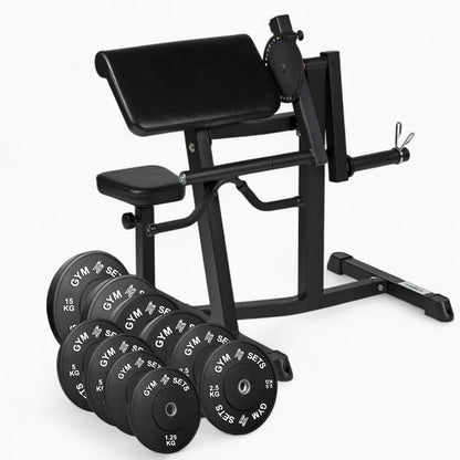 GymSets Preacher Curl Machine – Adjustable Seated Bench For Bicep Curls & Tricep Extensions. Commercial Steel Build, Olympic Plate-Loaded, Pro Comfort. Buy now