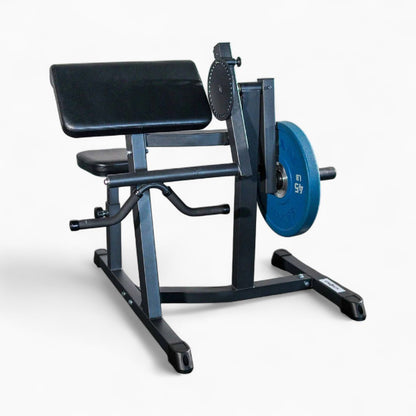 GymSets Preacher Curl Machine – Adjustable Seated Bench For Bicep Curls & Tricep Extensions. Commercial Steel Build, Olympic Plate-Loaded, Pro Comfort. Buy now