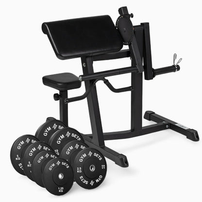GymSets Preacher Curl Machine – Adjustable Seated Bench For Bicep Curls & Tricep Extensions. Commercial Steel Build, Olympic Plate-Loaded, Pro Comfort. Buy now