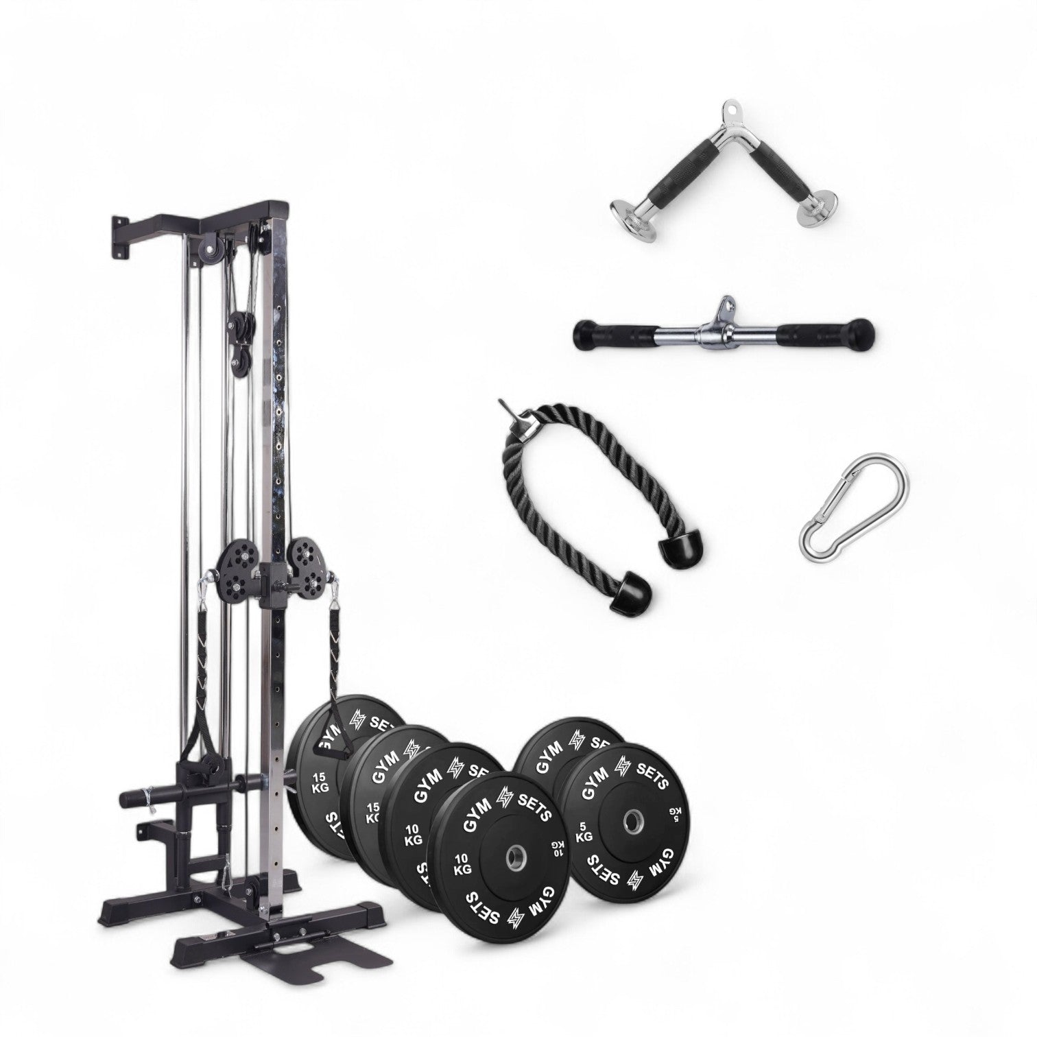 GymSets Semi Commercial Cable Pulley Wall Mount – Durable & Stable