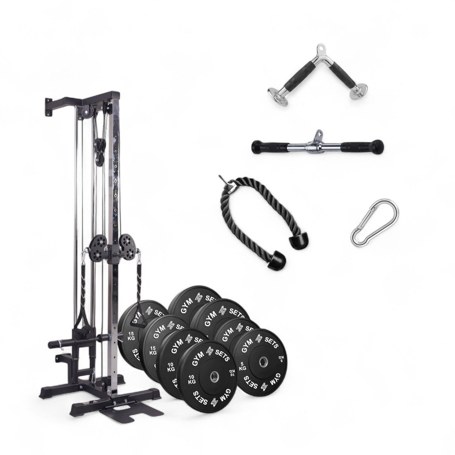 GymSets Semi Commercial Cable Pulley Wall Mount – Durable & Stable