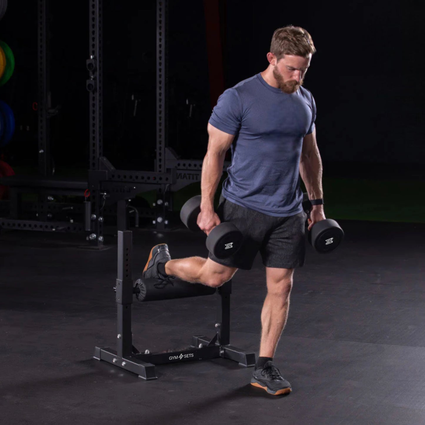 GymSets Single Leg Split Squat Strength Trainer – Adjustable Stand
