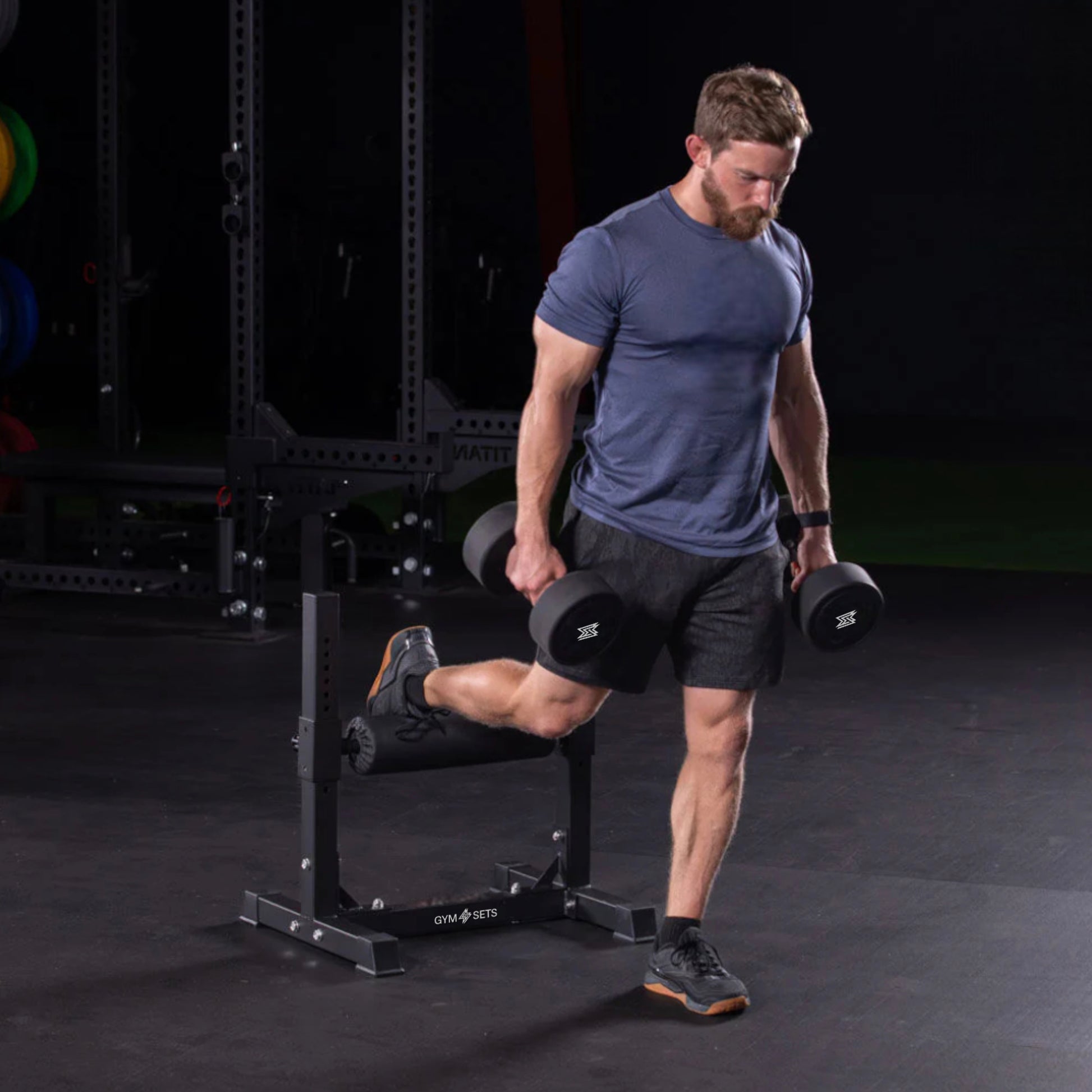 GymSets Single Leg Split Squat Strength Trainer – Adjustable Stand