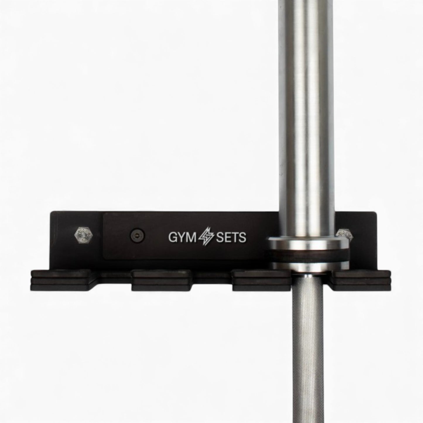 GymSets Triple Wall Mounted Barbell Holder – Space-Saving Gym Rack