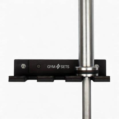 GymSets Triple Wall Mounted Barbell Holder – Space-Saving Gym Rack