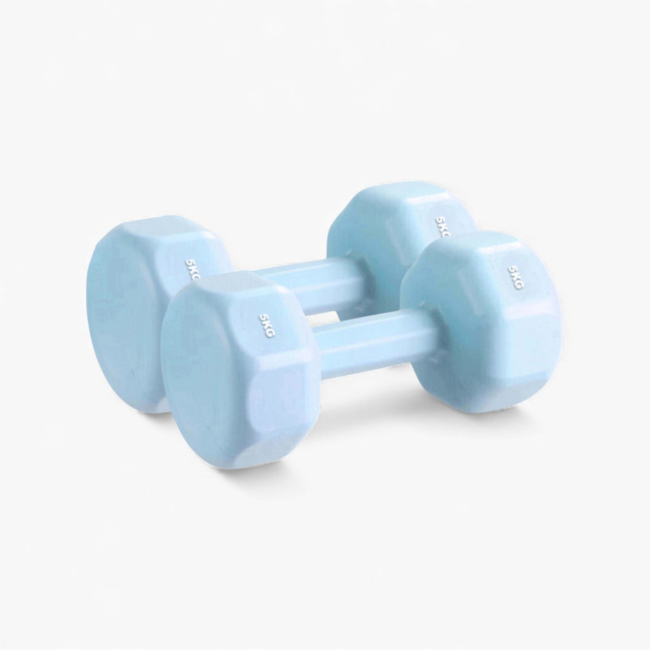 GymSets Vinyl Dumbbells – Hex Design, Non-Slip, Color-Coded Weights
