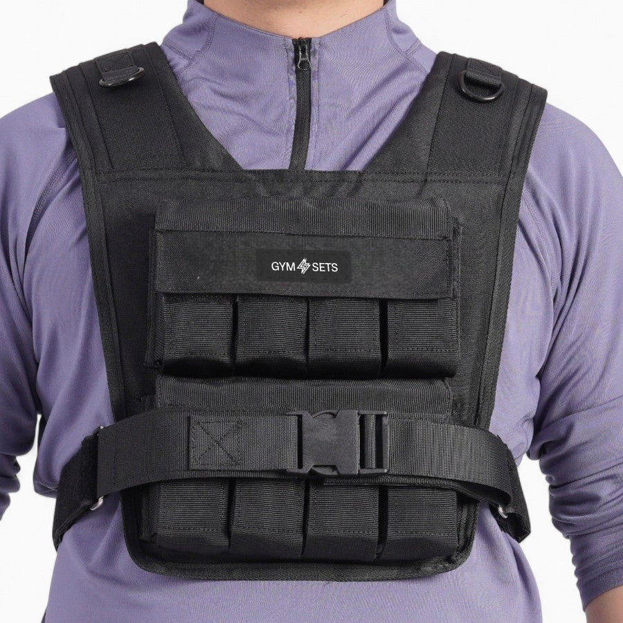 GymSets Weighted Vest Adjustable – Strength Training, Home Gym Gear