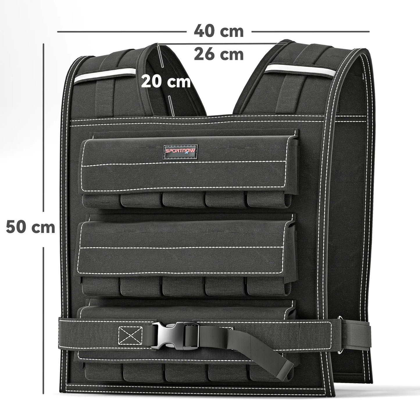 Gymsets Weighted Vest Features Adjustable Weight, Secure Fit, Durable Design, Enhanced Visibility, Comfortable Training And Versatile Use For All Fitness Levels