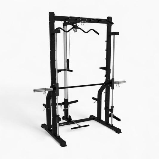 Heavy-Duty Cable & Smith Machine Gym Equipment For Home And Commercial Use. Perfect For Squats, Bench Press, Lat Pulldowns, Curls, & Full-Body Strength Training