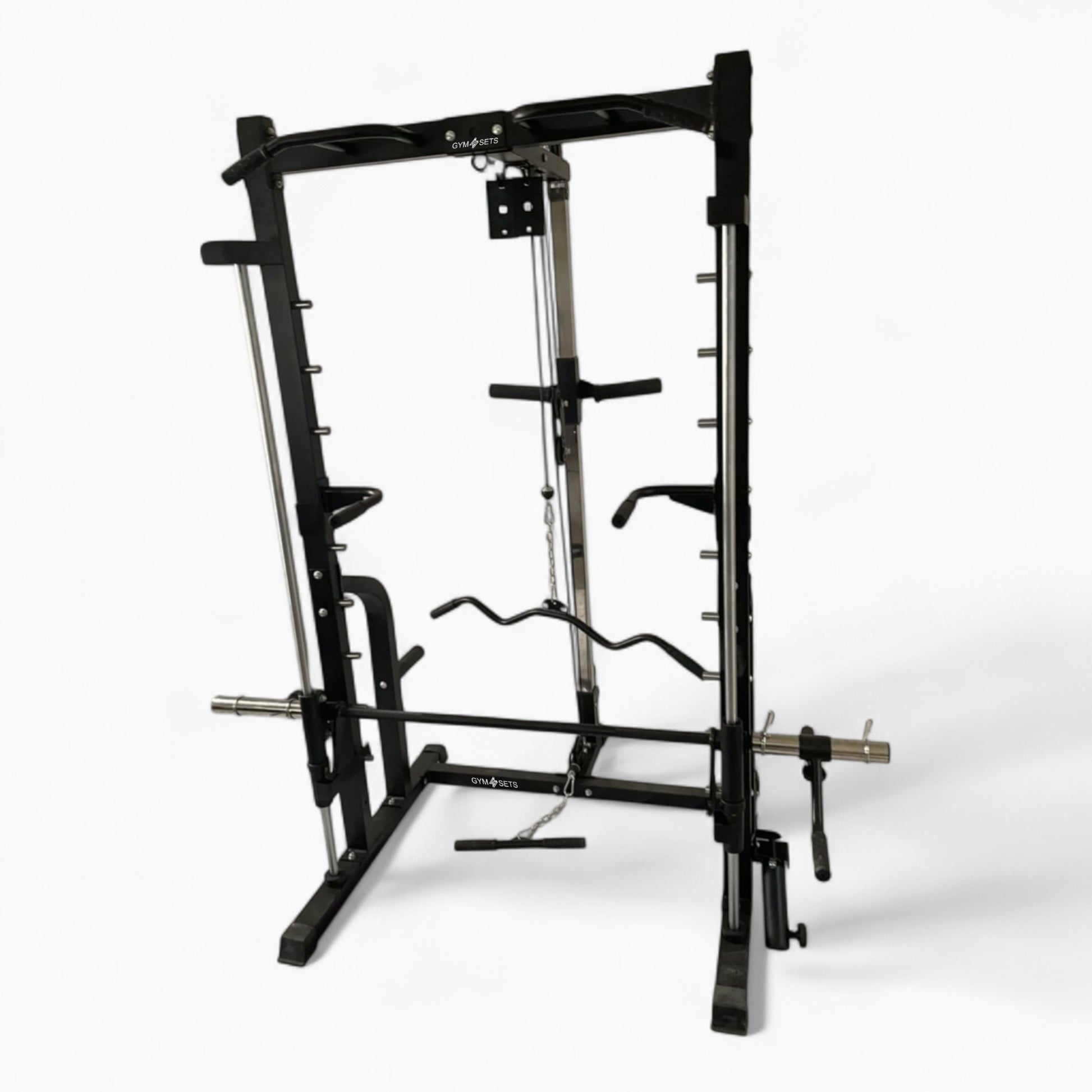 Heavy-Duty Cable & Smith Machine Gym Equipment For Home And Commercial Use. Perfect For Squats, Bench Press, Lat Pulldowns, Curls, & Full-Body Strength Training