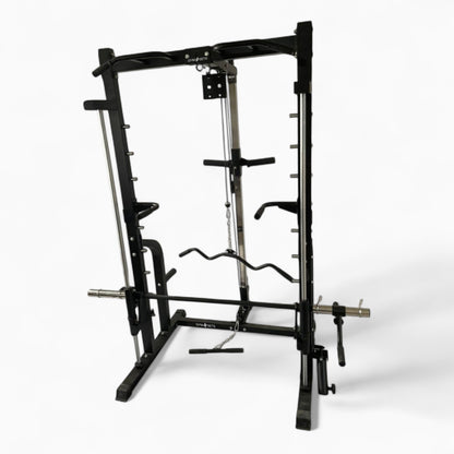 Heavy-Duty Cable & Smith Machine Gym Equipment For Home And Commercial Use. Perfect For Squats, Bench Press, Lat Pulldowns, Curls, & Full-Body Strength Training