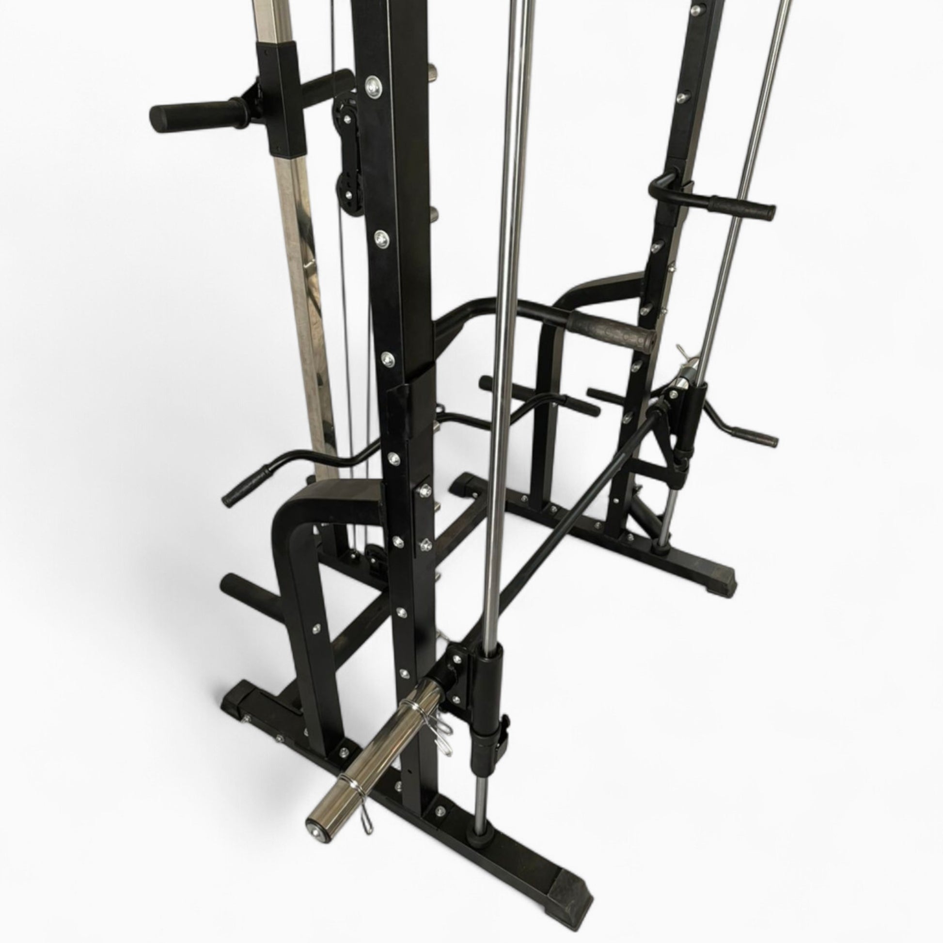 Heavy-Duty Cable & Smith Machine Gym Equipment For Home And Commercial Use. Perfect For Squats, Bench Press, Lat Pulldowns, Curls, & Full-Body Strength Training