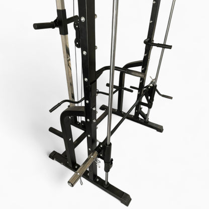 Heavy-Duty Cable & Smith Machine Gym Equipment For Home And Commercial Use. Perfect For Squats, Bench Press, Lat Pulldowns, Curls, & Full-Body Strength Training