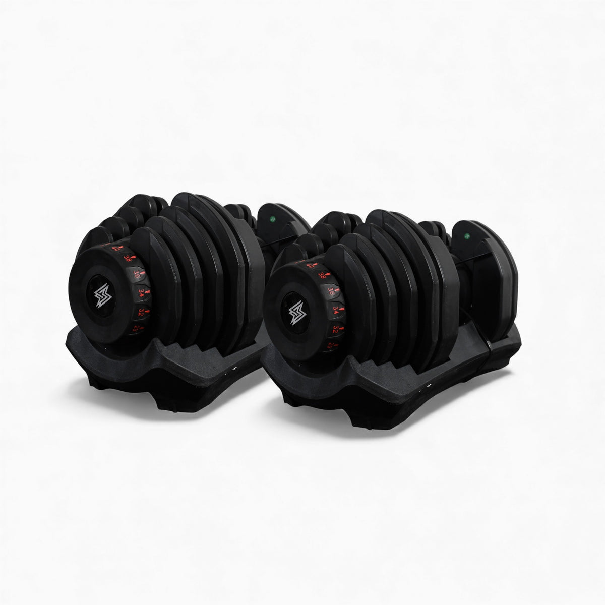 Heavy Duty 40kg Adjustable Dumbbells Space-Saving Strength Training