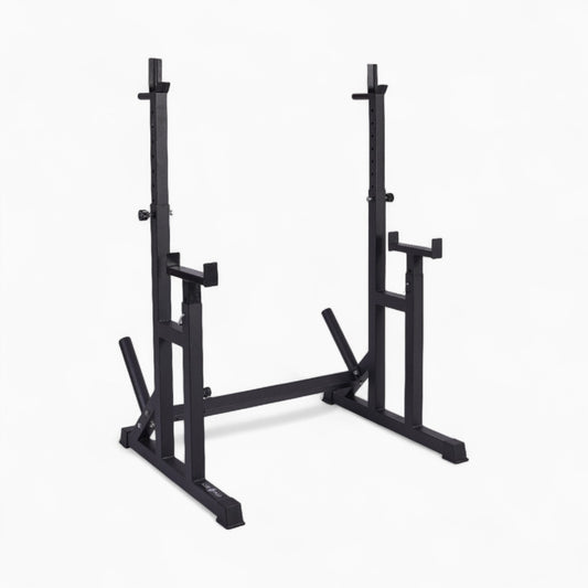Heavy Duty Adjustable Rack Bench Squat Dip Plates Power Stand Home Gym