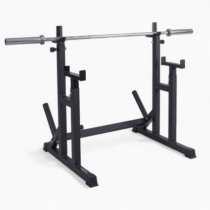 Heavy Duty Adjustable Rack Bench Squat Dip Plates Power Stand Home Gym