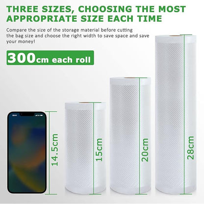 Heavy Duty Vacuum Seal Rolls For FoodSaver BPA Free Freezer Safe