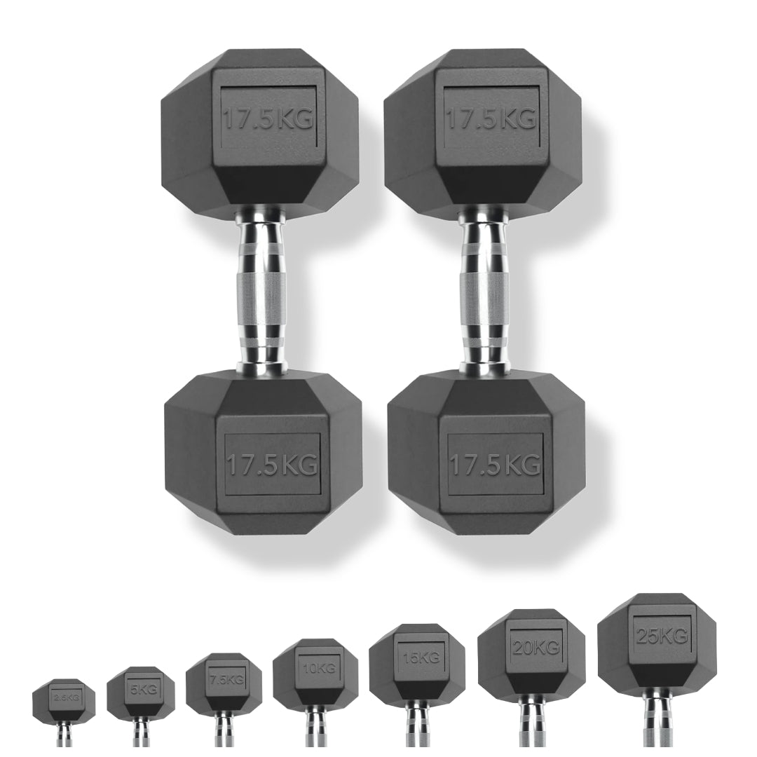 Hex Dumbbells - 17.5kg Pair