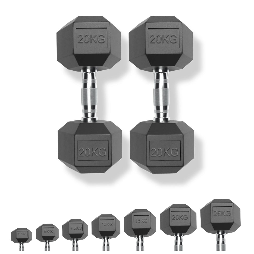 Hex Dumbbells - 20kg Pair