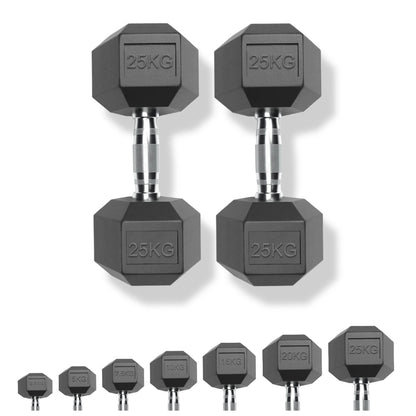 Hex Dumbbells - 25kg Pair