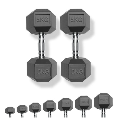 Hex Dumbbells - 5kg Pair