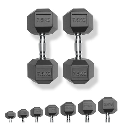 Hex Dumbbells - 7.5kg Pair