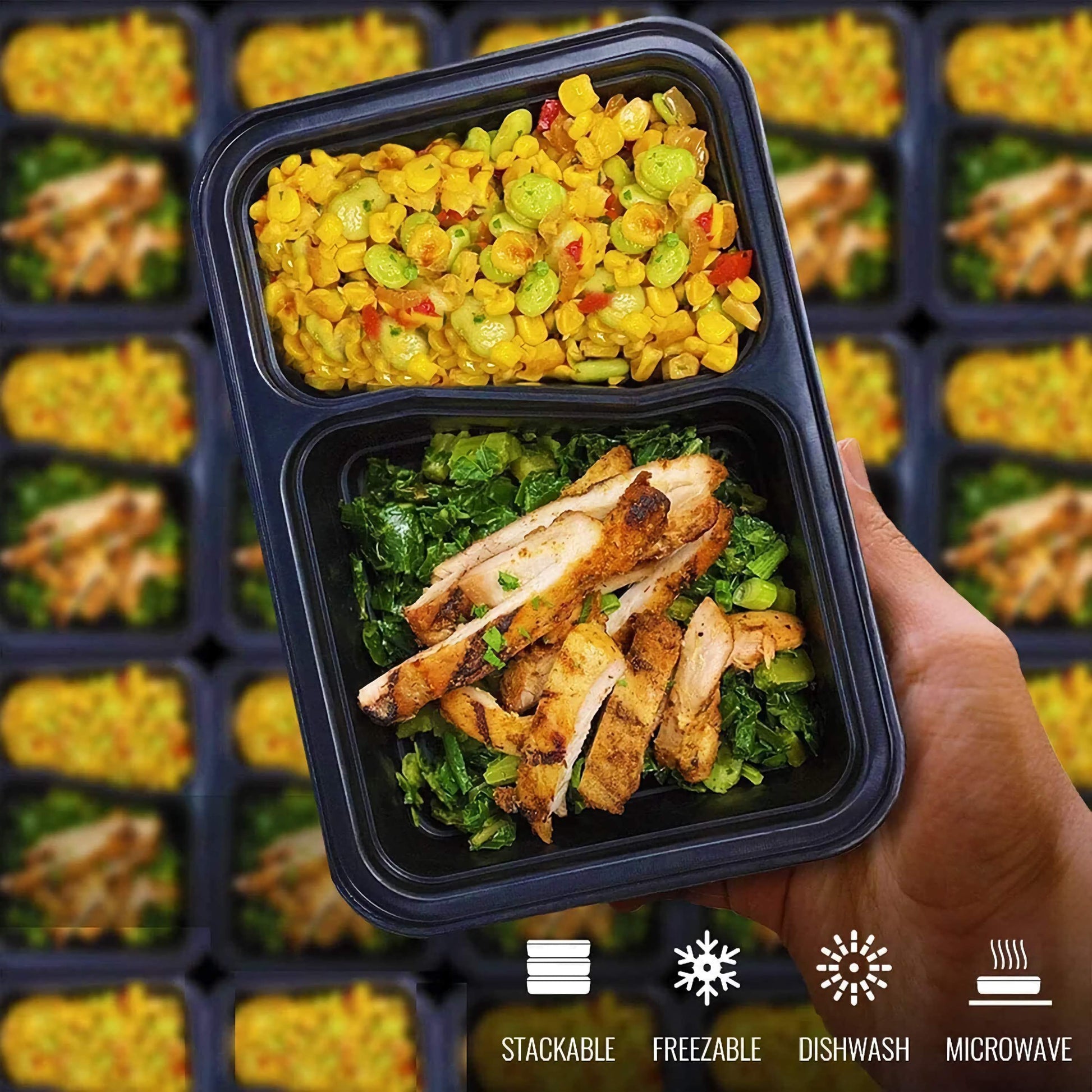 Meal Prep Reusable Containers Food Planning Storage Tubs Lunch Box Bag