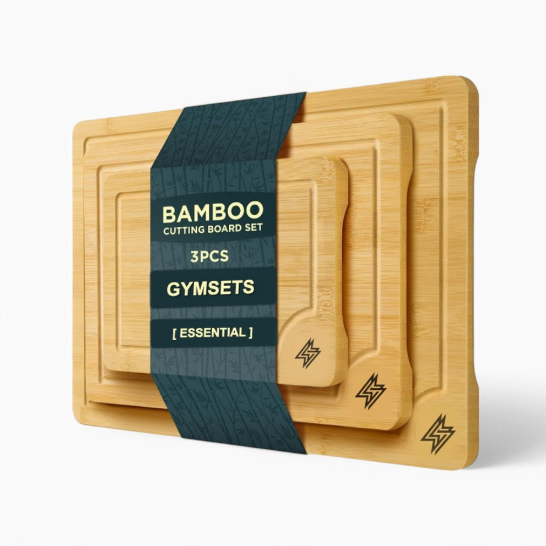 Natural Bamboo Chopping Board – Organic, Antibacterial, Reversible