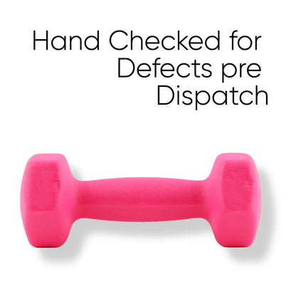 Neoprene Dumbbells - 1kg to 10kg Vinyl Mens & Women Hex Home Weights
