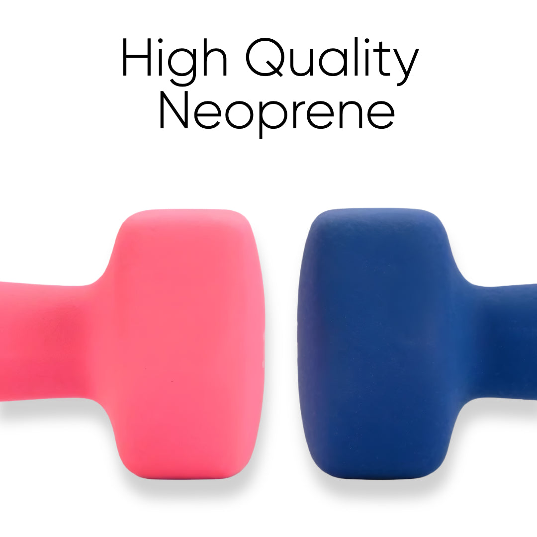 Neoprene Dumbbells - 1kg to 10kg Vinyl Mens & Women Hex Home Weights